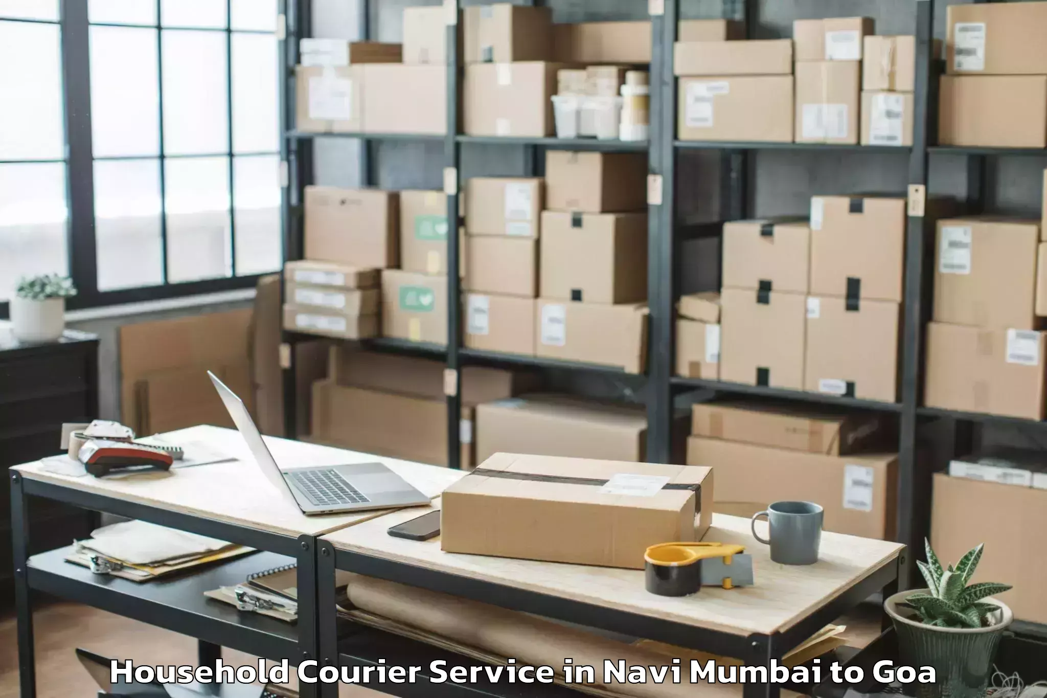 Trusted Navi Mumbai to Ponda Household Courier